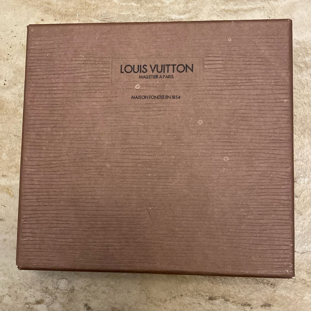 Louis Vuitton box 5 L x 5 H x 1.25 W approximately